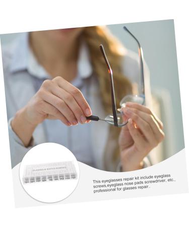 Ultechnovo 3-Piece Glasses Repair Set - Screwdriver Kit for Sunglasses Watches and More - Zinc Alloy Toolbox with Nose Pads | International Shipping - Buy Online on GoSupps.com