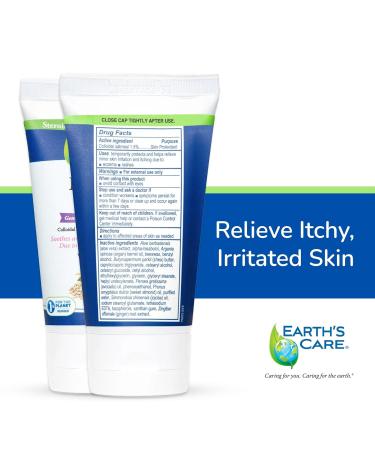 Buy Earth's Care Eczema Cream - Natural Colloidal Oatmeal Treatment for Adults & Kids - 9 Moisturizers - 2.4 OZ - Fast International Shipping - Buy Online on GoSupps.com