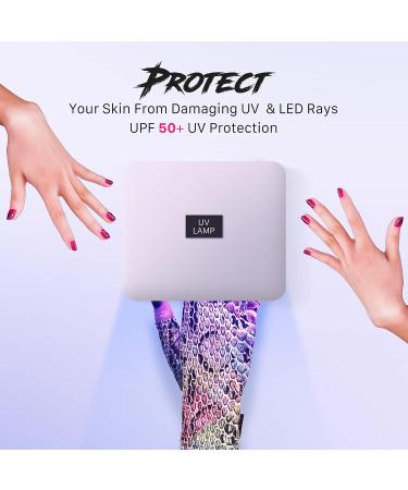 ManiGlovz - Anti UV Gloves for Gel Manicures Using Gel Lamp Dryers  Driving  Lounging and More  Fingerless Gloves That Shield Skin from The Sun and Nail Lamp  Outdoor Gloves  Nailed It Print - Buy Online on GoSupps.com
