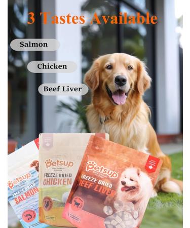 Freeze Dried Dog & Cat Treats Chicken for Puppy/Small/Medium/Large Dogs Grain & Gluten Free Dog & Cat Food Toppers High Protein Easy to Digest No Artificial Additives Perfect Snack or Topper 2 Pack Chicken 226 g (Pack of 2) - Buy Online on GoSupps.com