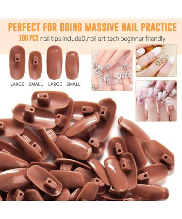 Nail Hand Practice Display | Flexible Movable False Training Hands DIY | Acrylic Nail Technician Manicure Supply - Buy Online on GoSupps.com