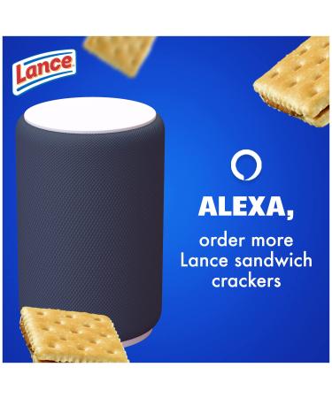 Lance Sandwich Crackers Captain's Wafers Peanut Butter and Honey 8 Ct Box - Delicious Snack Option - Buy Online on GoSupps.com