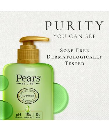 Pears Soft & Fresh Lemon Flower Extract Hand Wash with 10x more moisturiser* 250ml (12 Pack) 250 g (Pack of 12) - Buy Online on GoSupps.com