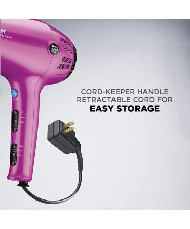 Conair 1875 Watt Cord-Keeper Hair Dryer Pink | Powerful and Portable Hair Styling Tool - Buy Online on GoSupps.com