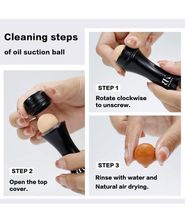 Oil-Absorbing Volcanic Roller with Replaceable Balls | On-the-Go Oil Control Tool for Instant Shine Removal - Buy Online on GoSupps.com