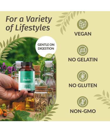 HERBAMAMA Inulin and Chicory Kit - Bundle of 1200 mg Inulin Fiber & 1200 mg Chicory Root Capsules - Vegan Non-GMO Gelatinl-Free - 2 Pack - Buy Online on GoSupps.com