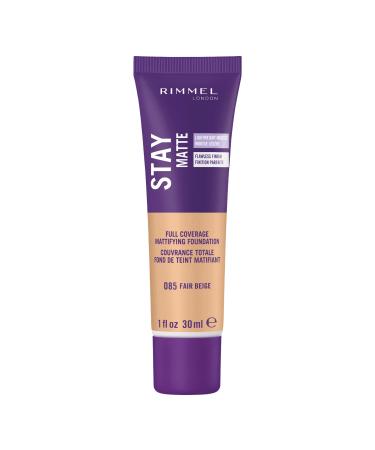 Rimmel London Stay Matte Full Coverage Mattifying Foundation 085 Fair Beige 1 fl oz (30 ml) - Buy Online on GoSupps.com