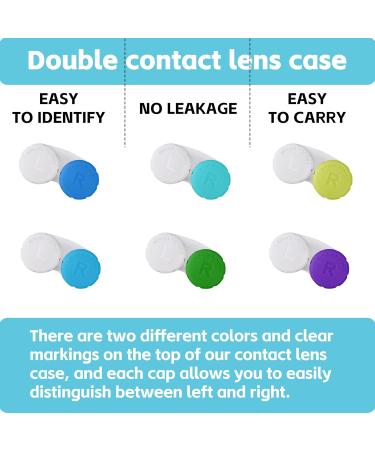 Portable Contact Lens Travel Bag | Case & Tweezers | Solution Bottle | Daily Outdoor Use | Multicolor - Blue - Buy Online on GoSupps.com