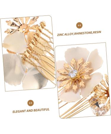 Angoily Hair Comb Clips 1 Pair Hair Piece Bride Rhinestones Hair Comb Clip - Buy Online on GoSupps.com