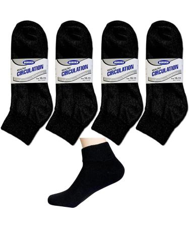 Diabetic Ankle Circulatory Socks Men's Health Support Black 10-13 - Loose Fit - Buy Online on GoSupps.com