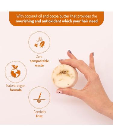 Ruh Natural Shampoo Bar for Dry Hair - Vegan Sulfate-Free Eco-Friendly Gardenia Citrus Scent - Zero-Waste Shampoo Bar (1ct - Buy Online on GoSupps.com