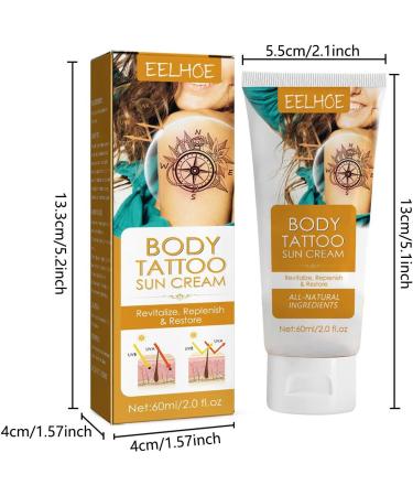 Tattoo Sun Protection Moisturizing Sunscreen for Tattoos 60 ml Tattooing FaProtection and Moisturizer Protect your artwork from UV rays and fading - Buy Online on GoSupps.com