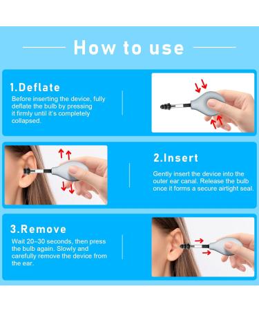 Ear Pressure Relief Device Tinnitus Relief for Ringing Ears Ideal for Flights Portable & Effective Ear Wax Removal Tool Grey - Buy Online on GoSupps.com