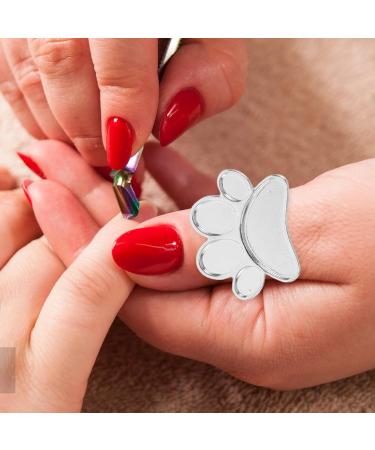Healvian Lot de 2 Palettes Annulaire en M tal pour Nail Art Palette Ongles Dor e et Argent e Plateau de M lange Polyvalent pour Vernis Ongles Support Compact pour Manucure  - Buy Online on GoSupps.com