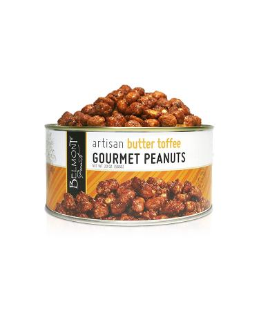 Belmont Peanuts Artisan Butter Toffee Gourmet Virginia Peanuts, 20oz Butter Toffee 1.25 Pound (Pack of 1)