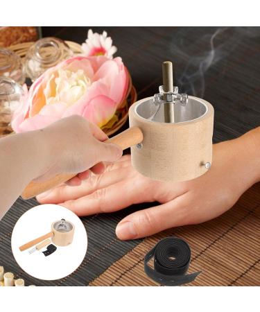 Beavorty Moxa Stand Tool Set - Portable Moxibustion Box with Wooden Handle for Home Healing - Buy Online on GoSupps.com