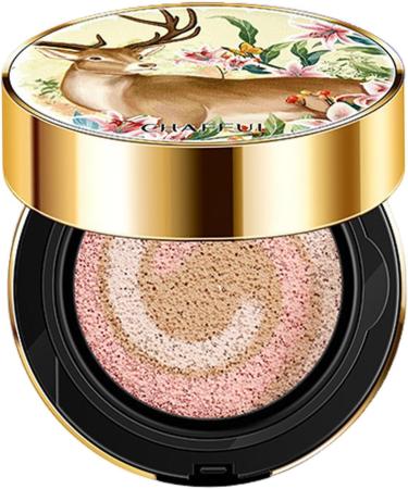 Cushion Foundation - Moisturizing Foundation with Air Cushion Mirror Non-Greasy Makeup Supplies for Dating Travel Home Work Shopping Meeting Tongfeng - Buy Online on GoSupps.com
