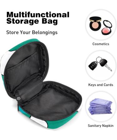 Period Bag Sanitary Napkin Storage Pouch for Travel and Makeup - Blue Background (2151) - Buy Online on GoSupps.com