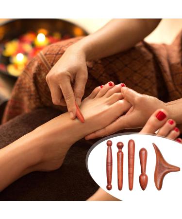 4-Piece Wooden Trigger Point Massager Set | Relieve Pain & Relax Muscles - Ideal for Foot Shoulder & Back - Buy Online on GoSupps.com