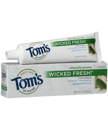 Tom's of Maine Natural Wicked Fresh! Fluoride Toothpaste Spearmint 4.7 oz.