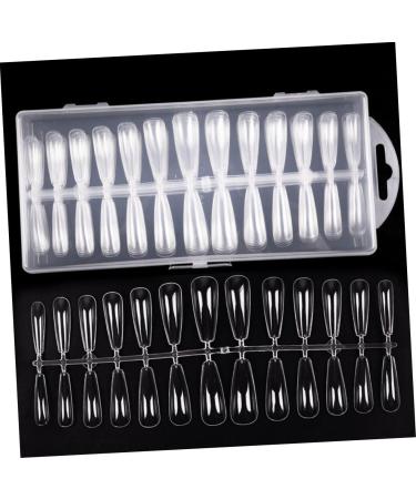 Mikinona 1 Set Transparent Nail False Nails Fake Nails Women Manicures Artificial Fingernails Nail Tips for Women - Buy Online on GoSupps.com