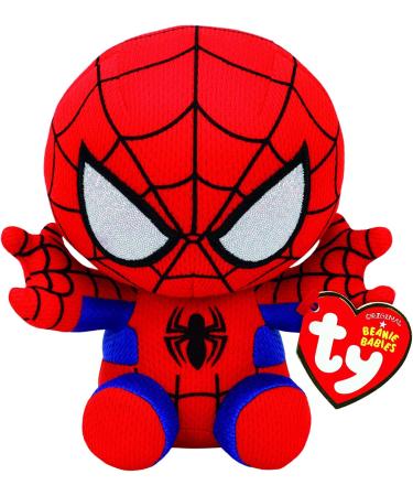 TY Marvel Avengers Spiderman Regular Licensed Squishy Beanie Baby Soft Plush Toys Collectible Cuddly Stuffed Teddy