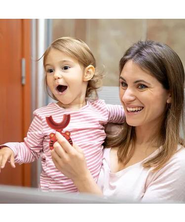 Shop U-Shaped Toothbrush for Children | Soft Silicone Brush Head | Extra Soft & Child-Friendly Training Toothbrush - Buy Online on GoSupps.com