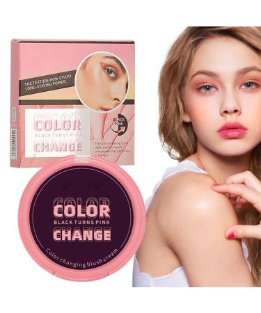 Beauty Cream Blush - Multi-Purpose Face Cream Blusher for Lip PH Reacting Creme Blush for Traveling Camping