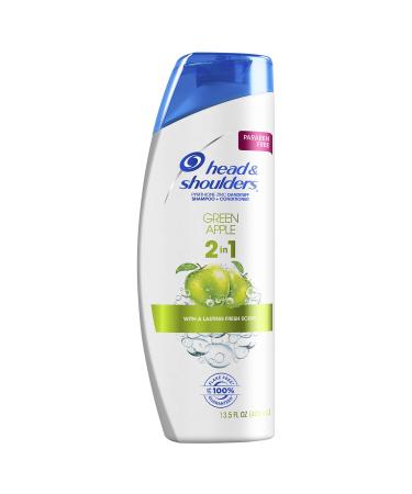 Head & Shoulders 2-in-1 Shampoo & Conditioner, Green Apple, Anti-Dandruff Treatment, 13.5 Fl Oz Shampoo 13.5oz - Buy Online on GoSupps.com