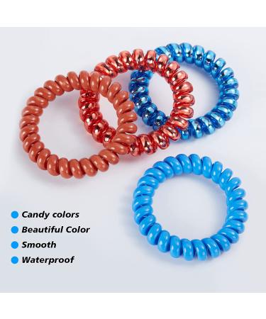 DeaLott 30Pcs Spiral Hair Ties - No Crease Elastic Coil Ties for Girls, Women, and Teens - Large Size 30 Colors - Buy Online on GoSupps.com