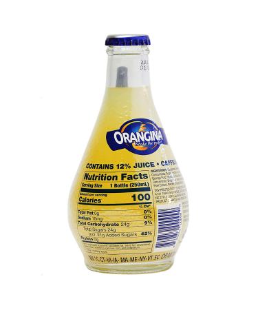 Orangina Citrus Sparkling Juice Beverage - Original French Recipe - 18 Bottles (8.5 oz) - No Artificial Ingredients - Buy Online on GoSupps.com