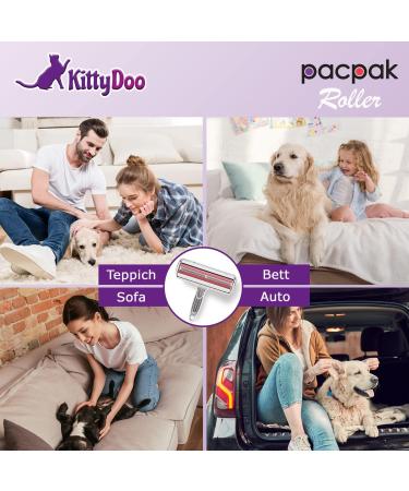 Kittydoo Pac Pak Animal Hair Remover | Reusable Lint Roller for Dog & Cat Hair - Perfect for Sofa Carpet & Bed - Buy Online on GoSupps.com
