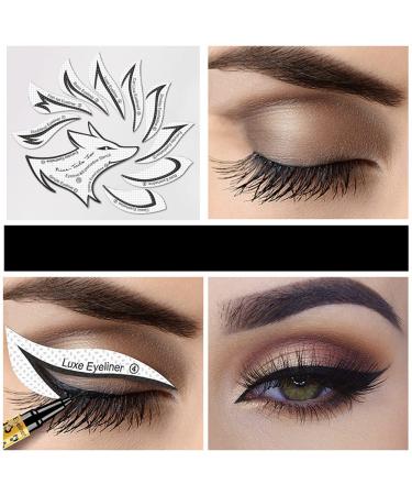 Premium 12 Style Eye Make-Up Template Stickers | Professional Eyeshadow & Eyeliner Tools | International Shipping Available - Buy Online on GoSupps.com