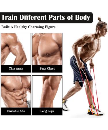 Arfmaget Resistance Bands - Pull Up Assistance Bands for Strength Training - 15-125LBS - Home Gym Equipment for Men and Women - Buy Online on GoSupps.com