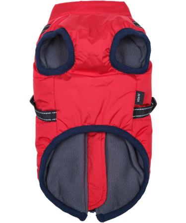 Savlot Red Winter Dog Jacket Vest - Sleeveless Padded Cotton Sweater for Pets - Perfect for Skiing - Size M (1 Pack) - Buy Online on GoSupps.com