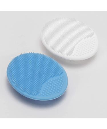 Exfoliating Baby Cradle Cap Brush - Silicone, 2 Pack (BlueWhite) | S&T INC. - Buy Online on GoSupps.com