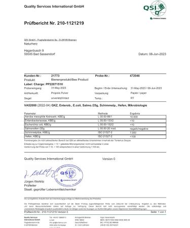  Naturherz Naturherz Propolis Powder - Vitamins A B1 B2 B3 and biotin - Ideal for making ointments tinctures or creams - Premium food grade beekeeper (100 g) - Buy Online on GoSupps.com