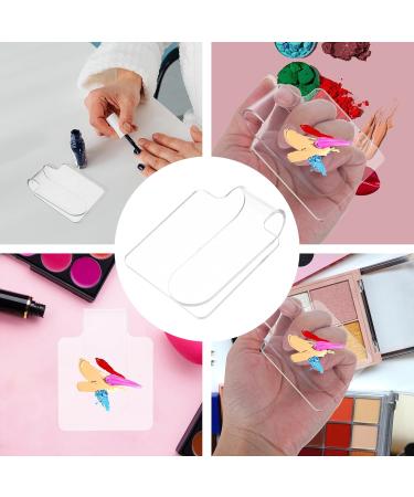Happyyami Lot de 10 palettes de maquillage transparentes en acrylique pour nail art pour fards paupi res pour femmes - Buy Online on GoSupps.com