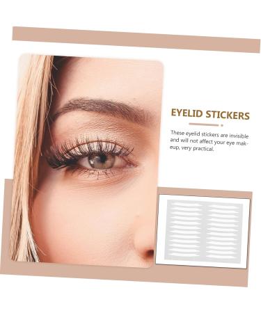 NOLITOY 60 Sheets Sides Stickers Invisible Double-Side Practical Double Eyelid Patches Transparent White - Buy Online on GoSupps.com