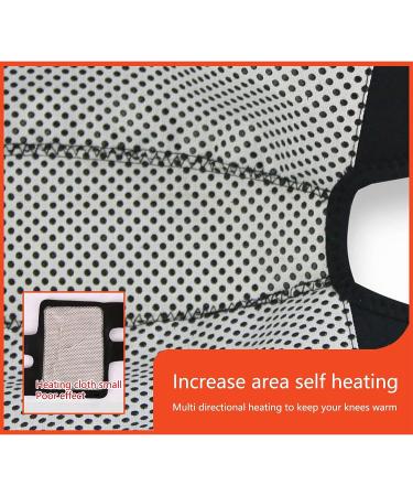 Haozzaw Self Heating Knee Pad 2 Pcs - Magnetic Heat Knee Brace for Pain Relief | Arthritis Meniscus Support for Joint Pain - Black - Buy Online on GoSupps.com