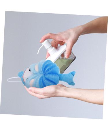 2pcs Cartoon Bath Ball Loofah Sponge - Cute Bathing Scrubber for Kids | Mesh Body Wash Pouf - Buy Online on GoSupps.com