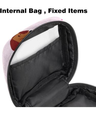 Shop Cute Sausage Dog Women's Tampon Storage Bags | Multi-Pocket Menstrual Bags - International Shipping - Buy Online on GoSupps.com