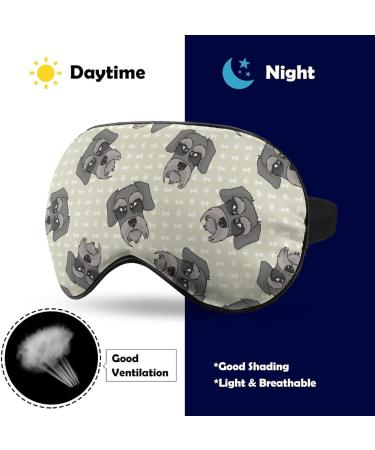 Schnauzer Dogs Sleep Mask | Adjustable Strap for Blocking Light | Perfect for Travel, Nap, Men, Women - Buy Online on GoSupps.com