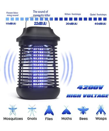 2-in-1 Bug Zapper: High-Powered Waterproof Mosquito Killer - 4200V Electronic Lamp for Home & Garden - Buy Online on GoSupps.com