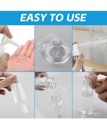 11-Piece Travel Bottle Set | Refillable Containers & Spray Bottles | Essential Travel Accessories for Cosmetics & Makeup - Buy Online on GoSupps.com