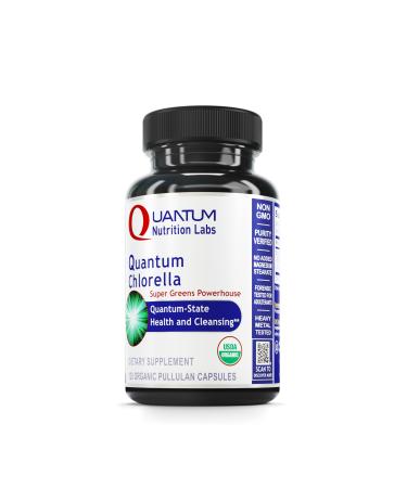 Quantum Nutrition Labs Quantum Chlorella - Chlorella Capsules Chlorophyll Capsules Organic Pills for Women & Men Chlorophyll Supplement - 120 Vegetarian Capsules