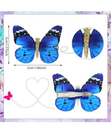 18 Pieces Butterfly Hair Clips for Girls - Glitter Toddler Hairpins & Elegant Hair Accessories for Women & Children - Buy Online on GoSupps.com