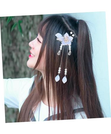 Healeved 1 Pair Antique Pair Clip Flower Barrettes Vintage Hair Clips Hairpins Flower Hair Barrettes Hair Accessories for Women Retro Hair Clips Hanfu Hair Accessories Tassel Hairpins - Buy Online on GoSupps.com