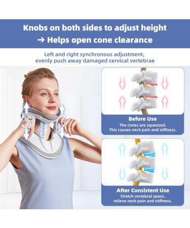 zenopax Cervical Neck Traction Device Neck Stretcher for Neck Traction and Support Adjustable Neck Traction Devices for Home Use to Relieve Neck Pressure and Pain - Buy Online on GoSupps.com