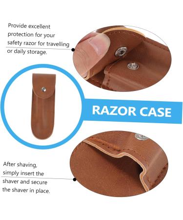 JECOMPRIS Razer Fall Leather Shaving Case - Premium Haircase Protection for Razors - International Shipping Available - Buy Online on GoSupps.com